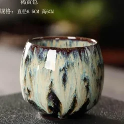 Keramik-Kung-Fu-Teetassen-Set – handgefertigtes Porzellan-Trinkgeschirr für Kaffee und Wein