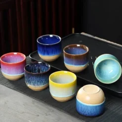 Keramik-Kung-Fu-Teetassen-Set – exquisites Trinkgeschirr aus Porzellan