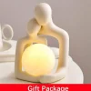 Keramik-Nachtlampe – süßes, gemütliches Hug-Design-Licht