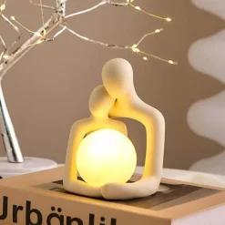 Keramik-Nachtlampe – süßes, gemütliches Hug-Design-Licht