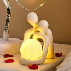 Keramik-Nachtlampe – süßes, gemütliches Hug-Design-Licht