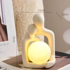 Keramik-Nachtlampe – süßes, gemütliches Hug-Design-Licht