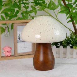 Keramik-Pilzlampe – Einzigartige dekorative Beleuchtung für Zuhause