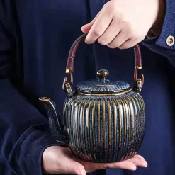 Keramik-Puer-Teekannen-Set – 800 ml Teegeschirr mit Filter