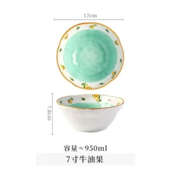 Keramik-Ramenschüssel-Set – große Nudel- und Suppenschüsseln