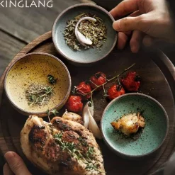 Keramik-Saucenschale - Kleine Sojasaucen-Wasabi-Schale