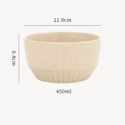 Keramikschüssel mit Gitterprägung – Dekoratives Küchengeschirr für stilvolles Essen