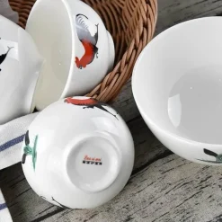 Keramik-Suppenschüssel mit Hahnmotiv – Klassisches Geschirr