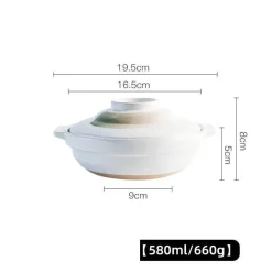 Keramik-Suppentopf - Kochtopf für Gasherd