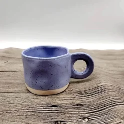 Keramiktasse im koreanischen Stil – Kaffeetasse mit Spritztinte