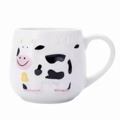 Keramiktasse mit Kuhmotiv – süße 3D-Tier-Kaffeetasse für Kinder und Erwachsene