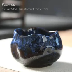 Keramiktasse mit Lotusblume – Teetasse aus hochwertigem Porzellan