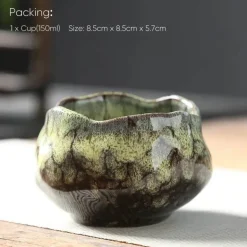 Keramiktasse mit Lotusblume – Teetasse aus hochwertigem Porzellan