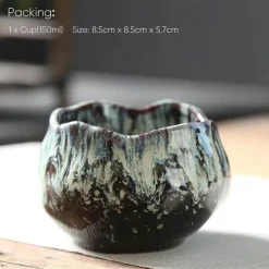 Keramiktasse mit Lotusblume – Teetasse aus hochwertigem Porzellan