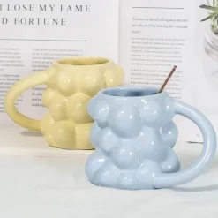 Keramiktasse mit Traubenmotiv – süße Milchtasse als Geschenk für Zuhause und Büro