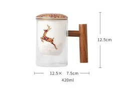 Keramik-Teefiltertassen-Set – Kreatives, getrenntes Design