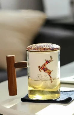 Keramik-Teefiltertassen-Set – Kreatives, getrenntes Design