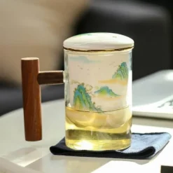 Keramik-Teefiltertassen-Set – Kreatives, getrenntes Design