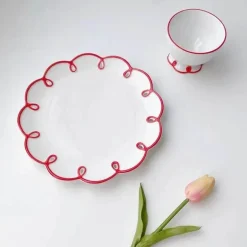 Keramikteller-Set – Küchengeschirr für Dessert, Kaffee, Tee