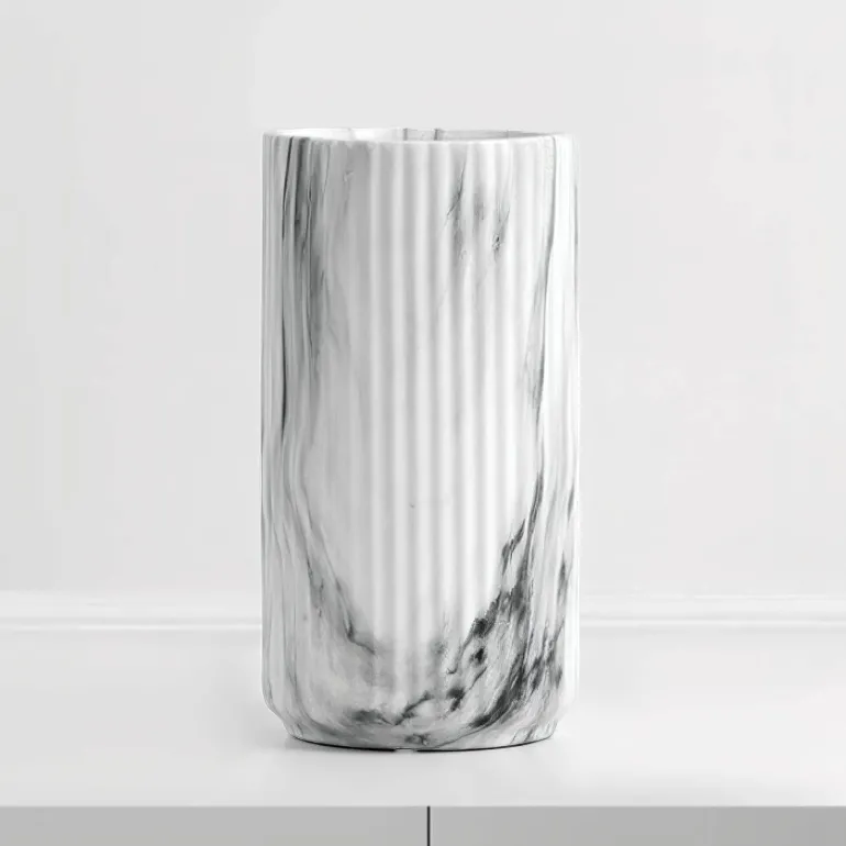 Keramikvase in Marmoroptik