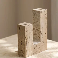 Kerzenhalter aus Naturstein – Dekorativer Kerzenhalter „Serenity“