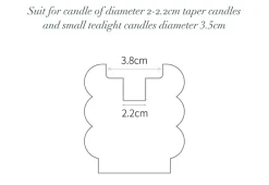Kerzenhalter Bruna – Elegantes Tischdekor für die Inneneinrichtung