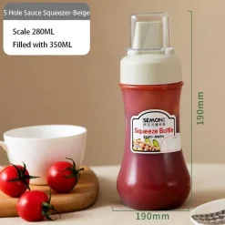Ketchup-Spenderflasche – Gewürz-Quetschbehälter