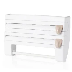 Kühlschrank-Aufbewahrungs-Organizer – Frischhaltefolienhalter aus Kunststoff