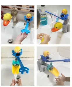 Kids Faucet Extender - Splash Proof Cartoon Design