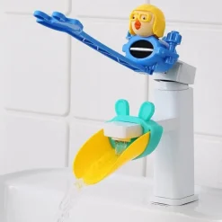 Kids Faucet Extender - Splash Proof Cartoon Design