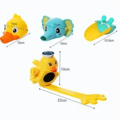 Kids Faucet Extender - Splash Proof Cartoon Design