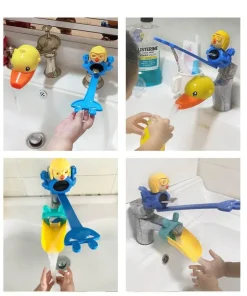 Kids Faucet Extender - Splash Proof Cartoon Design