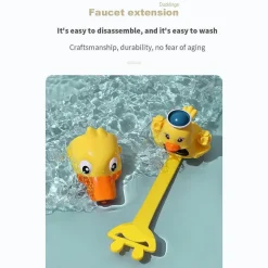 Kids Faucet Extender - Splash Proof Cartoon Design