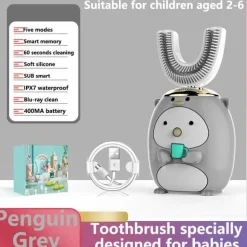 Kids Ultrasonic Toothbrush - Smart Silicone Dental Care for Children