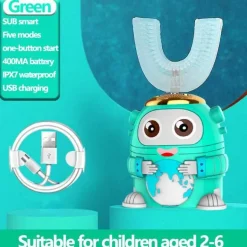 Kids Ultrasonic Toothbrush - Smart Silicone Dental Care for Children