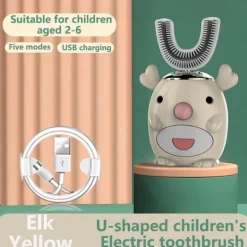 Kids Ultrasonic Toothbrush - Smart Silicone Dental Care for Children