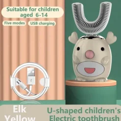 Kids Ultrasonic Toothbrush - Smart Silicone Dental Care for Children