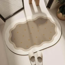 Kieselalgen-Badematte – schnelltrocknende, saugfähige Badezimmermatte