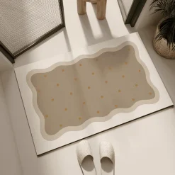 Kieselalgen-Badematte – schnelltrocknende, saugfähige Badezimmermatte