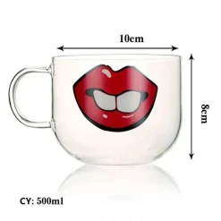 Killerwal-Kaffeetasse – süßer Eisbär, hitzebeständige Glastasse, 350 ml