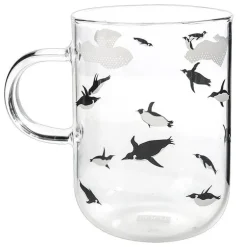 Killerwal-Kaffeetasse – süßer Eisbär, hitzebeständige Glastasse, 350 ml