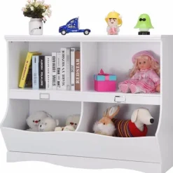 Kinderbücherregal - Moderner Spielzeug-Organizer und Bücherregal