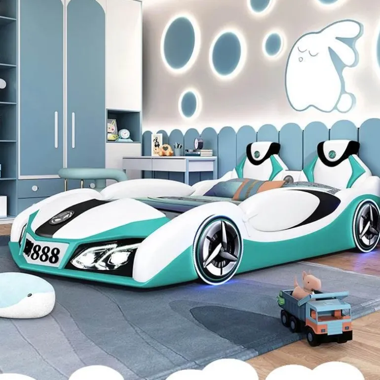 Kinderbett mit Rennauto – Luxusbett für Jungen
