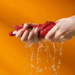 Kinderhandtuch aus Korallensamt – weiches, hautfreundliches Handtuch für Küche und Bad