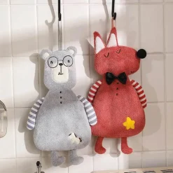 Kinderhandtuch aus Korallensamt – weiches, hautfreundliches Handtuch für Küche und Bad