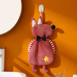 Kinderhandtuch aus Korallensamt – weiches, hautfreundliches Handtuch für Küche und Bad