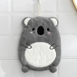 Kinderhandtuch aus Mikrofaser, Elefant/Nilpferd, süßes Tier-Design