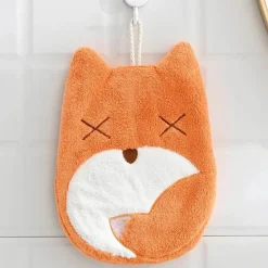 Kinderhandtuch aus Mikrofaser, Elefant/Nilpferd, süßes Tier-Design