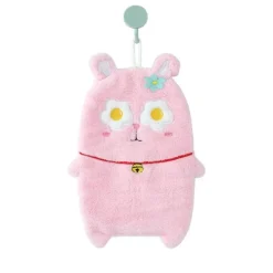 Kinder-Handtuch mit Cartoon-Tiermotiv, dickes, doppellagiges Handtuch für zu Hause