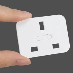 Kindersichere Steckdosenabdeckung - Schiebeverschluss-Sicherheitskappe